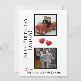 Dos tarjetas personalizadas de papi de cumpleaños 