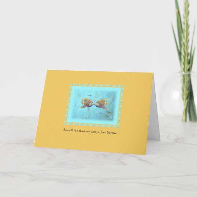 Dos tarjetas románticas angelícas (Anverso)