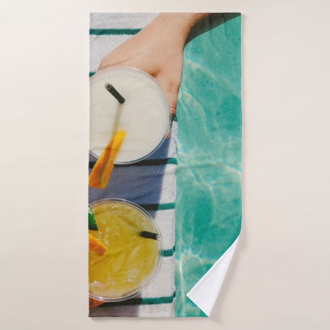 Dos tazas de jugo (Toalla de baño)