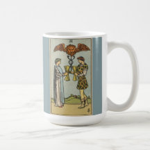 Dos tazas de la Copa de Arte Tarot