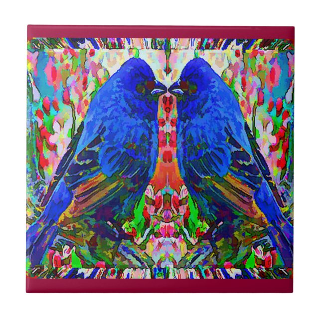 Dos teja del pájaro 2 (Frente)