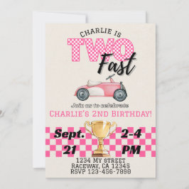 Dos temas rápidos, Racecar Invitación al cumpleaño