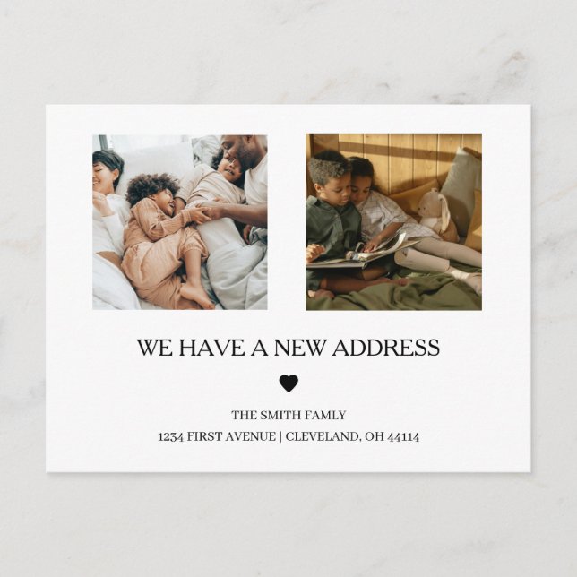 Dos textos manuscritos de fotos | Invitación elega (Anverso)