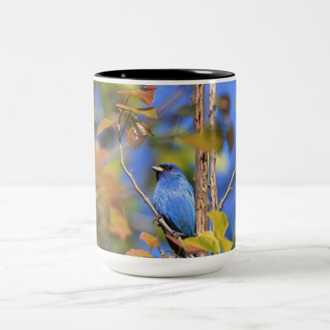Dos tonalidades de taza con la foto de un racimo í (Centro)
