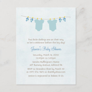 Dos Veces Como Bebé Agradable Invitaciones A La Du