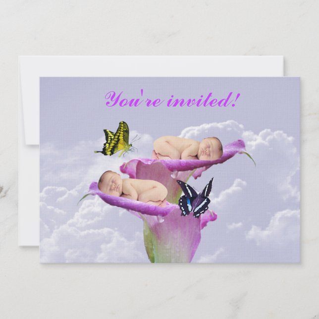 Dos veces la alegría con la invitación a ducharse  (Anverso)