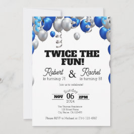 Dos veces la divertida invitación a la celebración