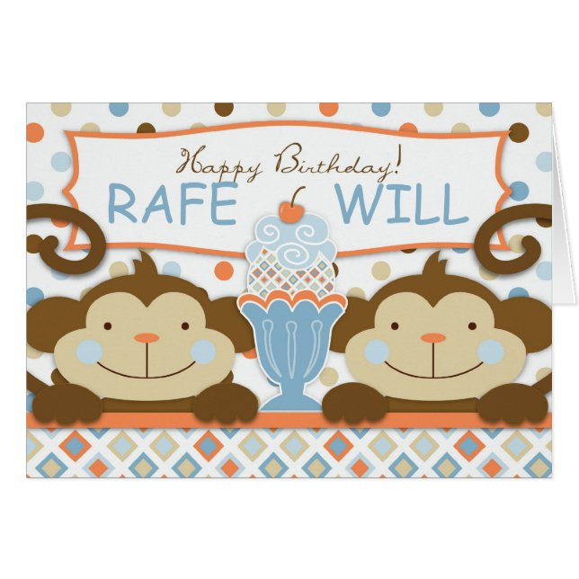 Dos veces la tarjeta de los MUCHACHOS de la (Anverso (Horizontal))