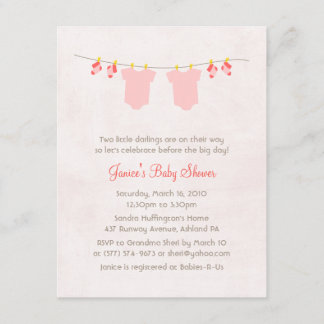 Dos Veces, Las Bebés Agradables Dudan Invitaciones