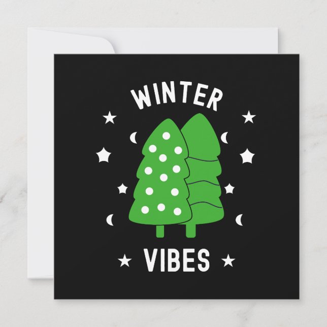 Dos vibraciones de invierno de árboles (Anverso)