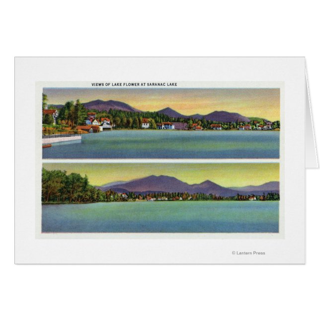 Dos vistas de la flor del lago (Anverso (Horizontal))