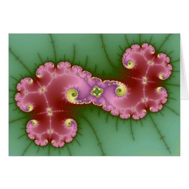 Dos zapatos - Tarjeta fractal (Anverso (Horizontal))