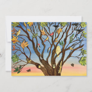 Dosel de árbol Tarjeta postal grande