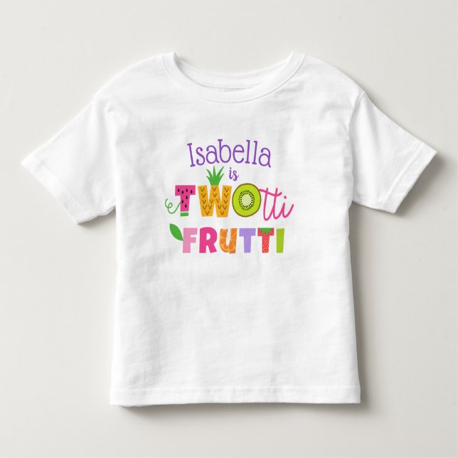 DOStti Frutti Camisa de Segundo Cumpleaños (Anverso)