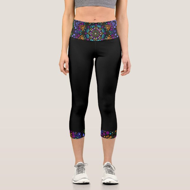 Dot Mandala Capri Leggings (Anverso)