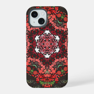 Dot Mandala Verde Rojo y Blanco