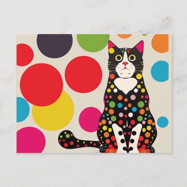 Dot the Cat, pensando en ti postal (Anverso)