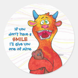 Dot the Monster, pegatina