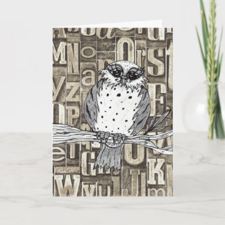 Dotty la tarjeta de saludo Owl 1