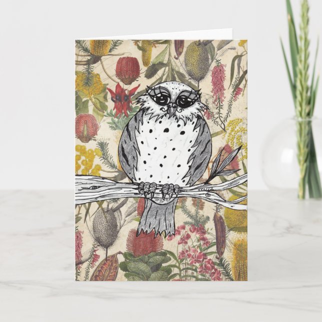 Dotty la tarjeta de saludo Owl 6 (Anverso)