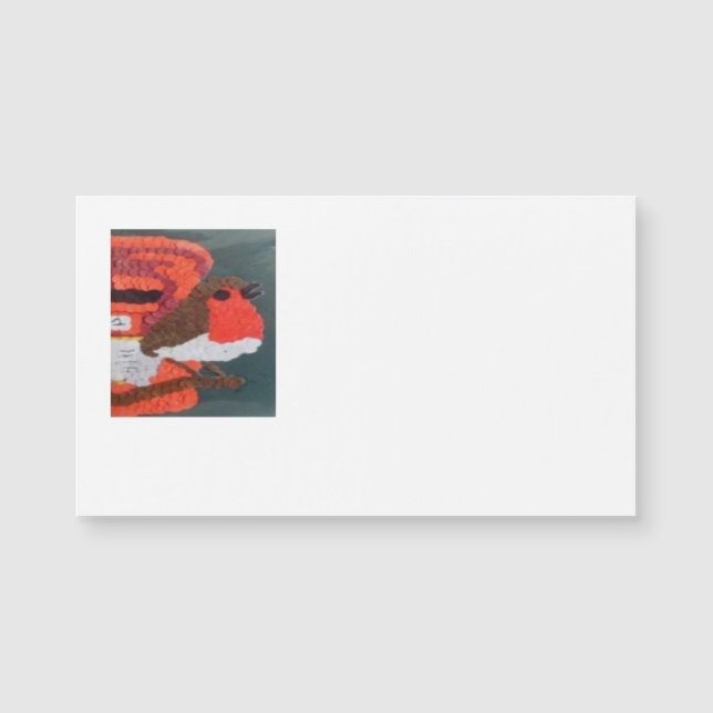 Dotty Robin Magnetic Business Card (Anverso)