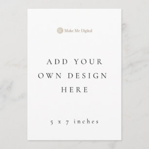 DOUBLE SIDE 5x7 pulgadas Programa de bodas/Menús