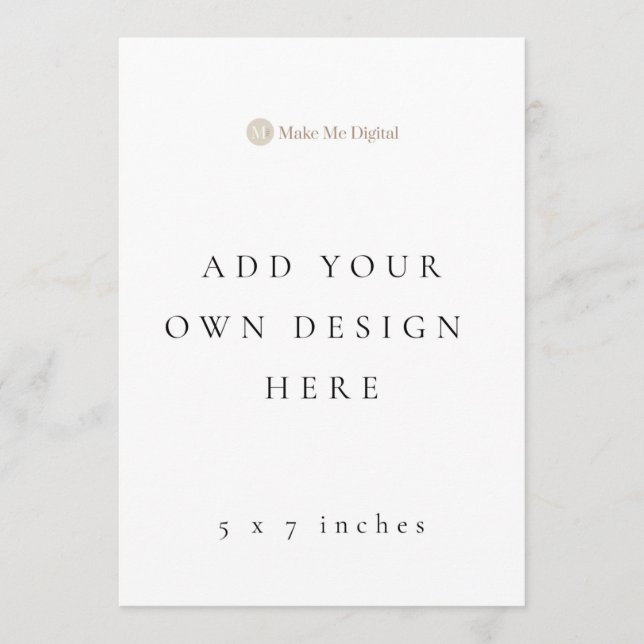 DOUBLE SIDE 5x7 pulgadas Programa de bodas/Menús (Anverso)