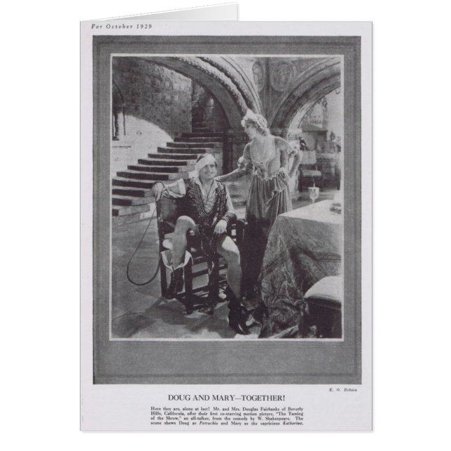 Douglas Fairbanks Mary Pickford Taming Shrew 1929 (Frente)