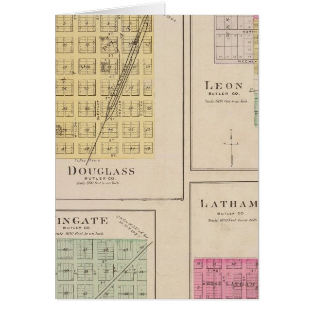 Douglas, Leon, Wingate y Latham, Kansas (Frente)