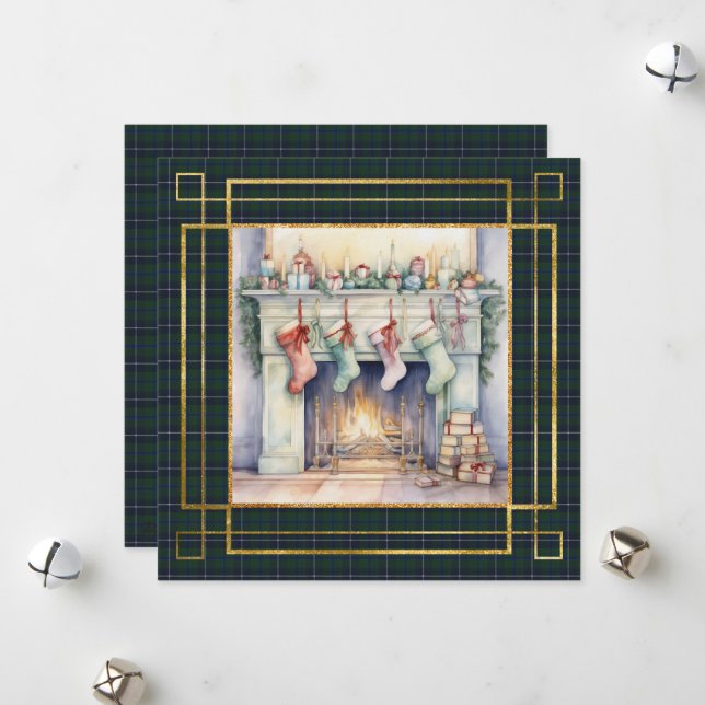 Douglas Moderno Tartán de Navidad  (Anverso/Reverso In Situ)