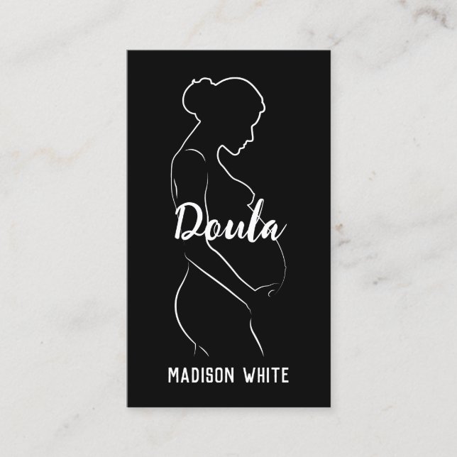 Doula Midwife Personalizado QR Tarjeta de presenta (Anverso)