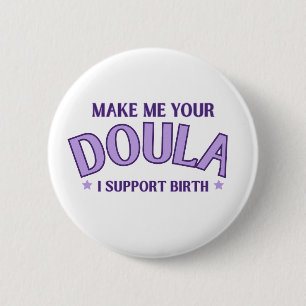 Doula, Partera, Apoyar al Nacimiento, botón Trabaj
