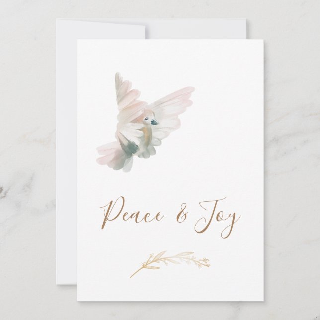 *~* Dove Corporate Joy Peace Holiday Card (Anverso)