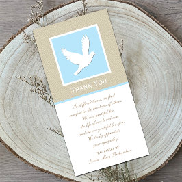 Dove Sympathy Gracias Tarjeta de fotos