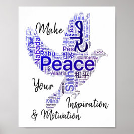 Dove Word Arte Cita Inspiradora Paz
