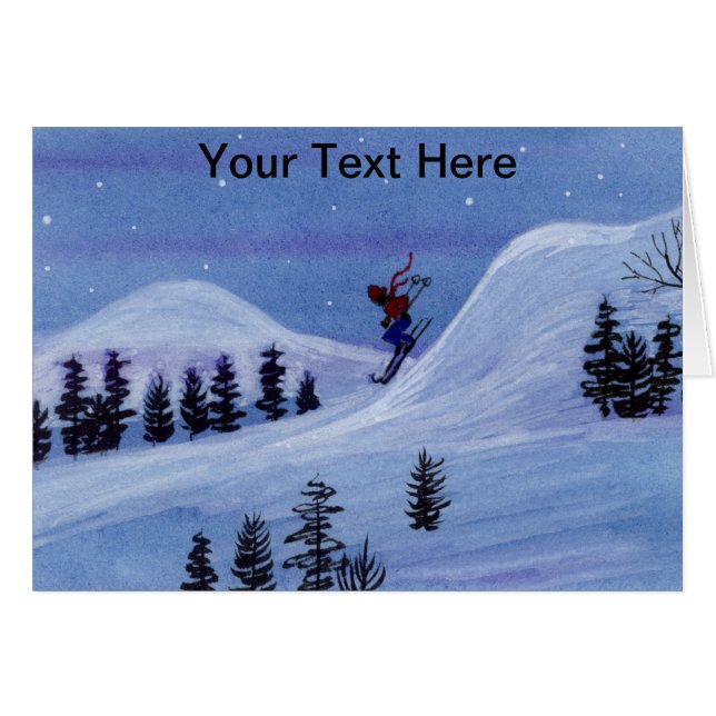 Dowhill Skier (Anverso (Horizontal))