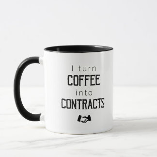 Doy vuelta al café en contratos - taza del
