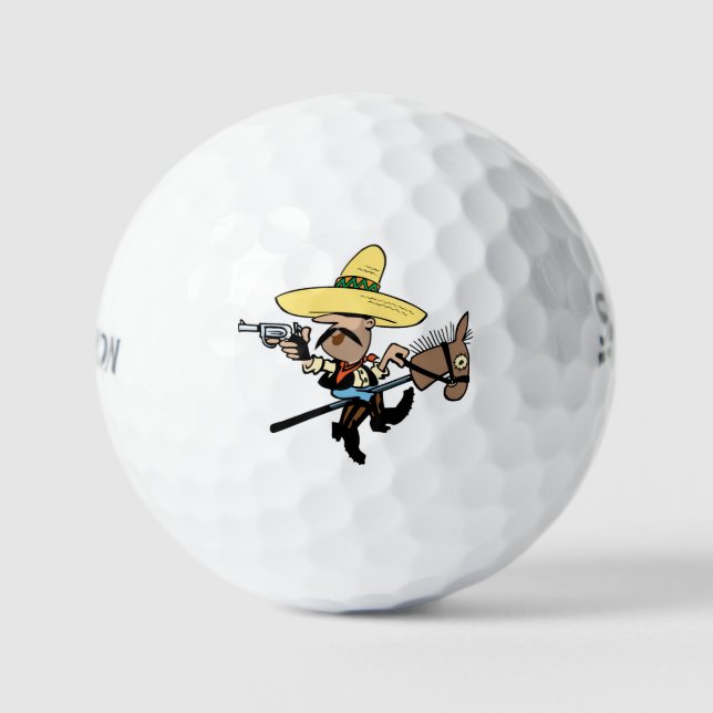 Dozen Srixon Soft Feel bolas de golf "Bandit" dise (Anverso)