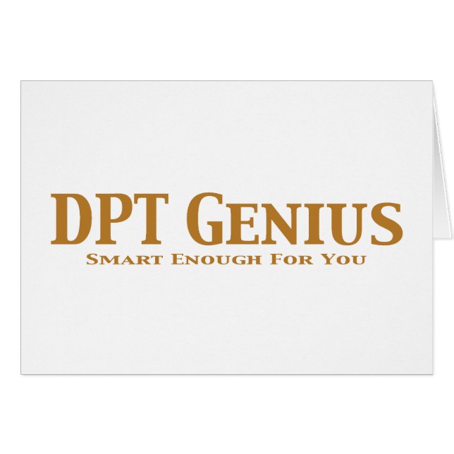 DPT Genius Gifts (Anverso (Horizontal))