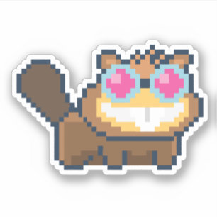 Dr. Beev Poptropica Pegatina de 8 bits