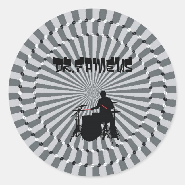 Dr. Fameus seis pegatinas 3in (Anverso)