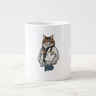 Dr. Meow MD - Taza de café gigante del divertido d