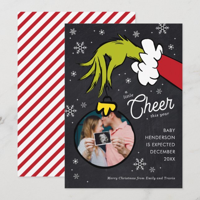 Dr. Seuss | Anuncio de Embarazo del Grinch (Anverso / Reverso)