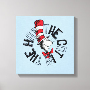 Dr. Seuss   Gato en el arte redondo Gorra