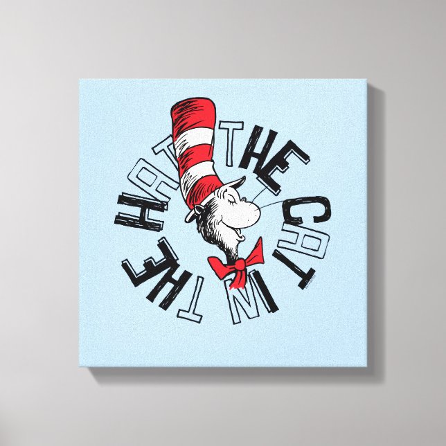 Dr. Seuss | Gato en el arte redondo Gorra (Anverso)