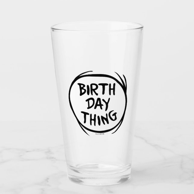 Dr. Seuss Thing One Thing Two - Cosa de cumpleaños (Anverso)