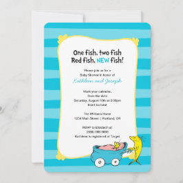 Dr. Seuss | Un pez - Invitación para baby shower d