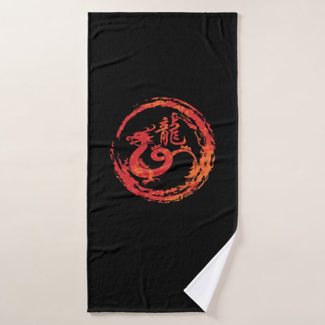 Drache chinesisches Tierkreiszeichen (Toalla de baño)