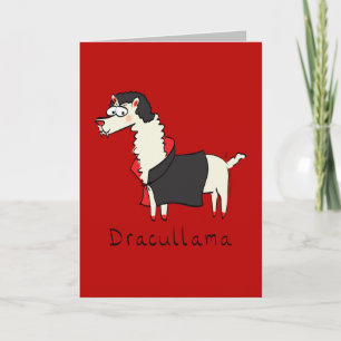 Dracullama - Tarjeta divertida de Halloween para a