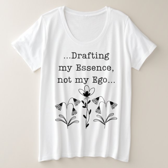 Drafting My Essence Not My Ego Spiritual Botanical (Anverso del diseño)